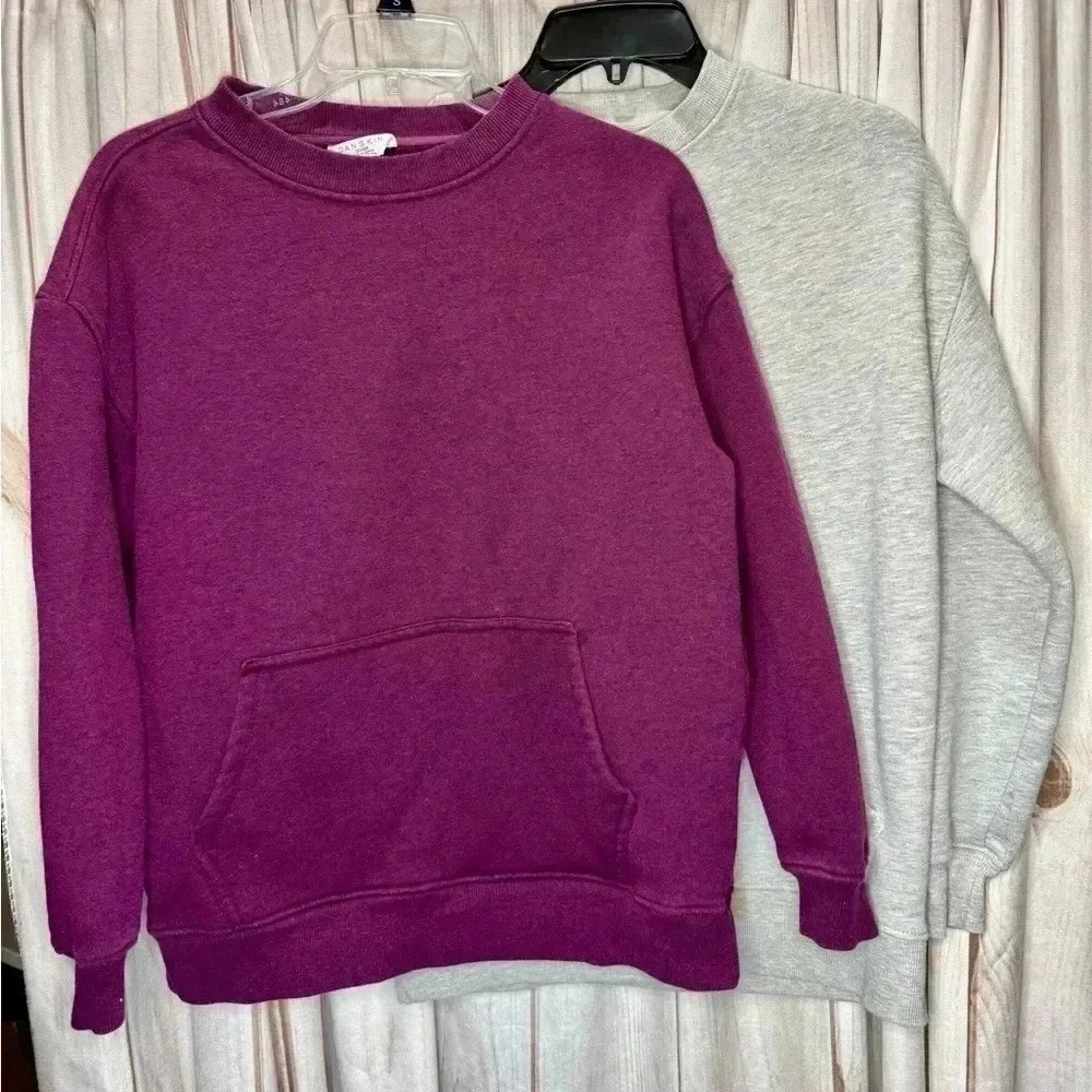 Danskin Women's Size Small Oversized Crewneck Sweatshirt with Pocket -‎ 2